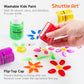 Shuttle Art Tempera Paint, 30 Colors (2 fl oz) Washable Paint for Kids with Glitter Metallic Neon Colors, Non-toxic Finger Painting for Toddlers