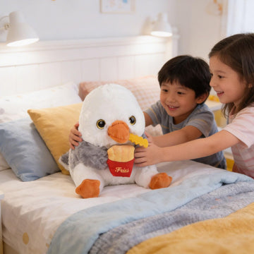 Rhode Island Novelty Charming Belly Buddy Seagull, Soft Stuffed Animal Toy for Kids, 8.5 Inch