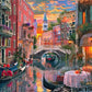 Majestic by Springbok - Venice Evening - 1000 Piece Jigsaw Puzzle Illustration of Venice Canal at Sunset
