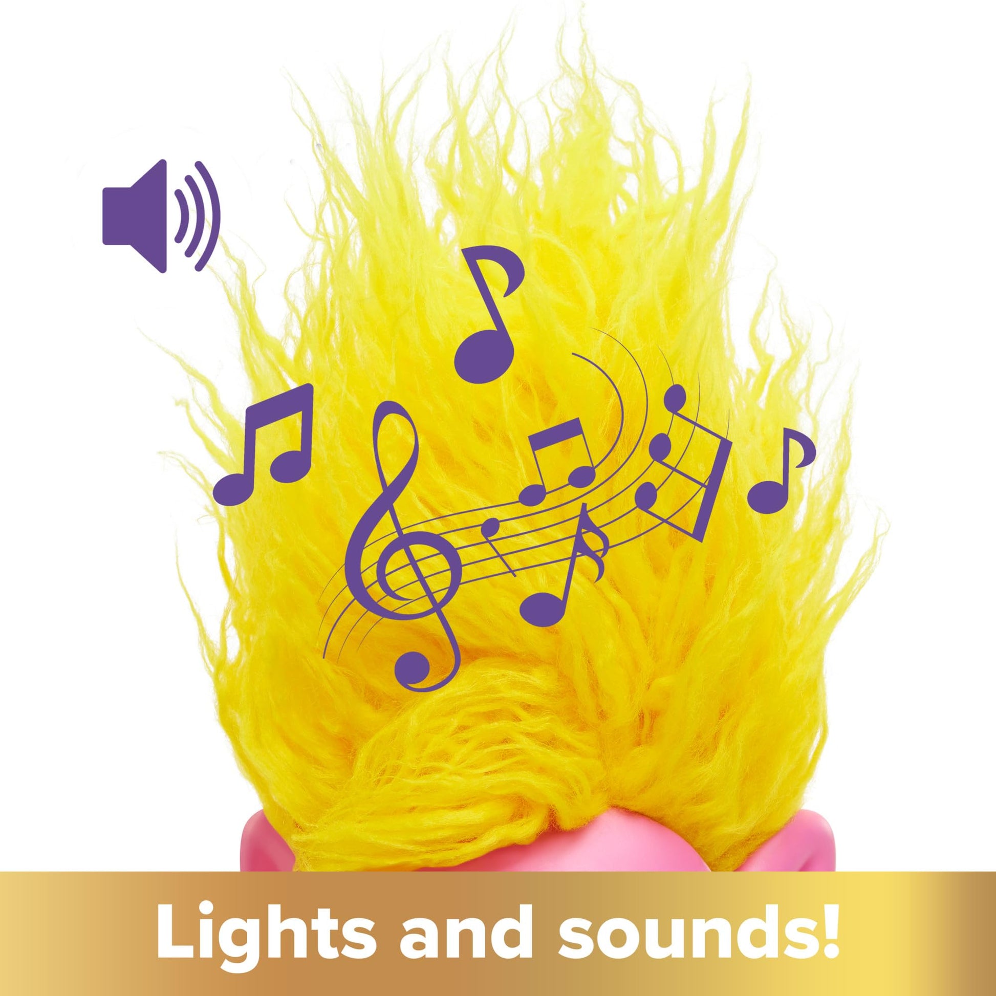 Mattel DreamWorks Trolls Band Together Toys, Rainbow HairTunes Viva Doll with Lights, Music & Sound, Inspired by the Movie