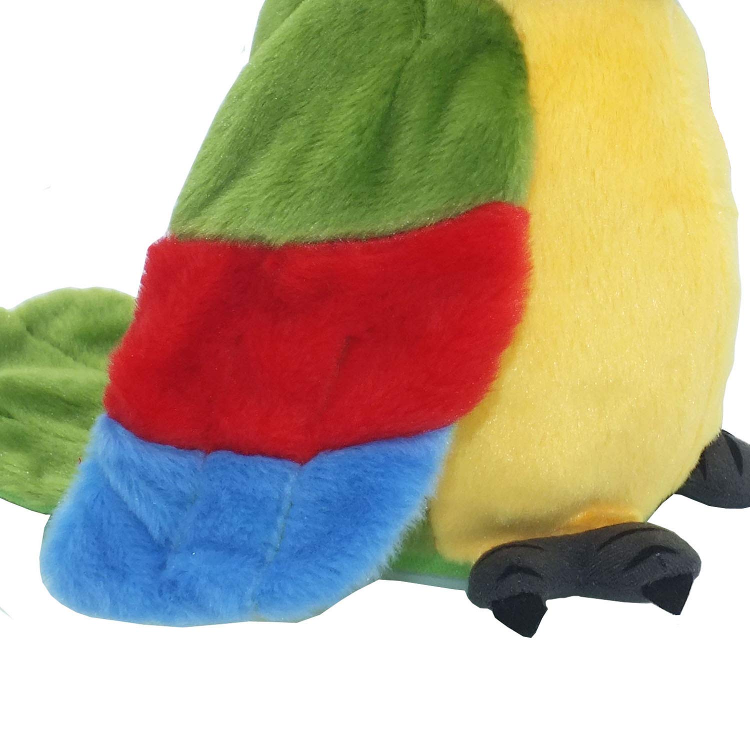 Vincilee Talking Parrot Repeat What You Say Mimicry Pet Toy Plush Interactive Toys Buddy Parrot for Children Gift,4 x 7.8inches(Green)