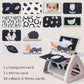 Taf Toys Black & White Rattling Spinning Book High Contrast Newborn Baby Toy 0-6 6-12 Months with Mirror for Visual Stimulation, Tummy Time & Early