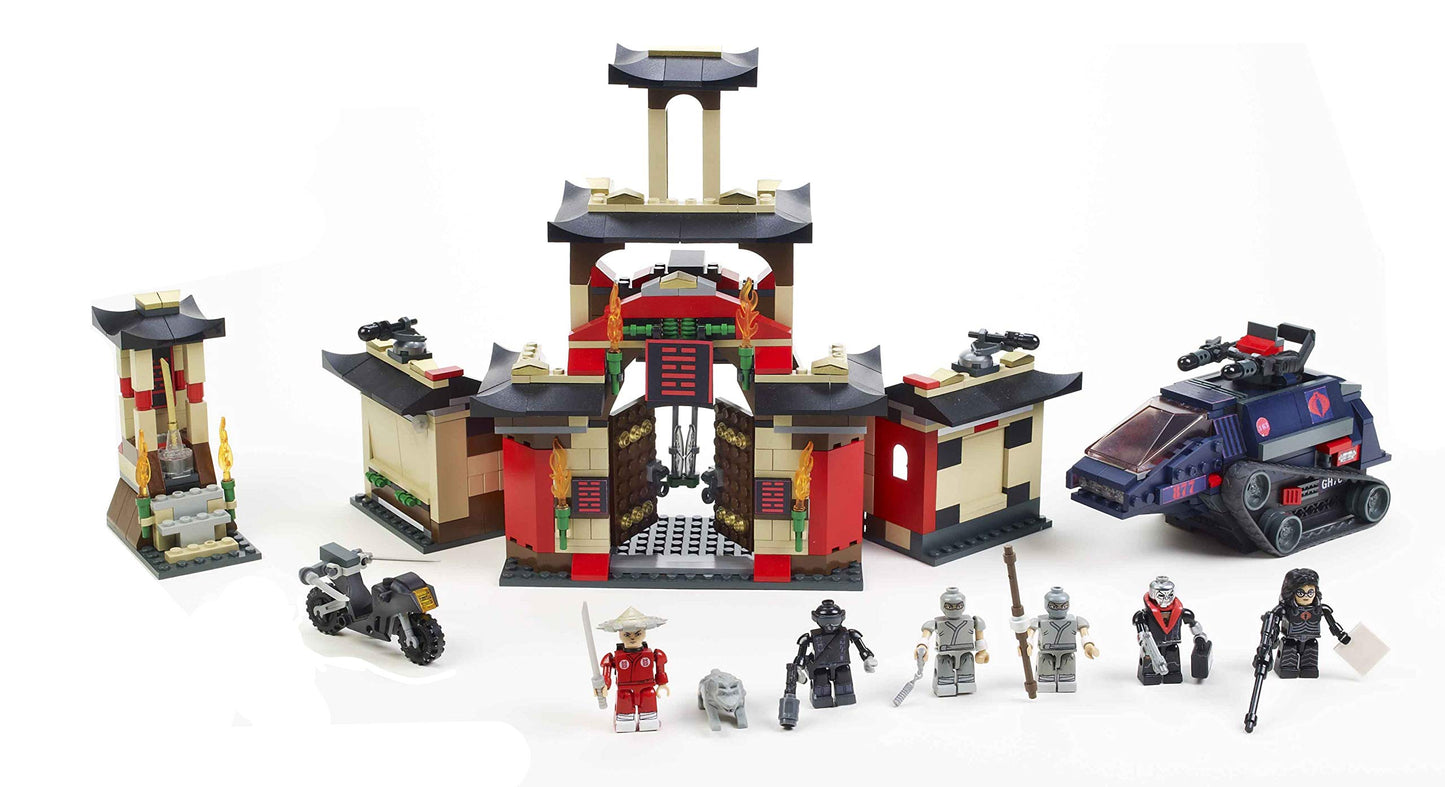 Kre-O G.I. Joe Arashikage Dojo with H.I.S.S. (HISS) Tank, Motorcycle & 6x Kreon Minifigures