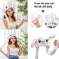 CICITOYWO Funny Plush Bunny Hat Ear Moving Jumping Rabbit Fun Cute Animal Flap Cap Unisex for Women Girls Children Party Holiday Halloween Christmas
