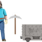 Mattel Minecraft Action Figure Set, Explosive Minecart Escape with 4-inch Steve & Mining Accessories, Toy Collectible Inspired by the Movie