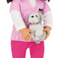 Our Generation - Paloma - 18-Inch Vet Doll - Brown Eyes & Brunette Hair - Doctor Accessories - Pretend Play - Toy for Kids 3 Years +