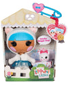 Lalaloopsy Littles 7" Winter Doll - Bundles Snuggle Stuff with Pet Yarn Ball Bear, Blue/White Outfit & Accessories, Reusable House Playset, Ages 3-103