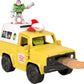 Fisher-Price Imaginext Disney and Pixar Toy Story Pizza Planet Truck with 3-inch Buzz Lightyear & Alien Friend Action Figures, Toy Vehicle & Pizza