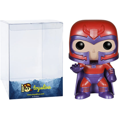 Funko M a g n e t o : P o p ! Vinyl Figurine Bundle with 1 Compatible 'ToysDiva' Graphic Protector (062-04469 - B)