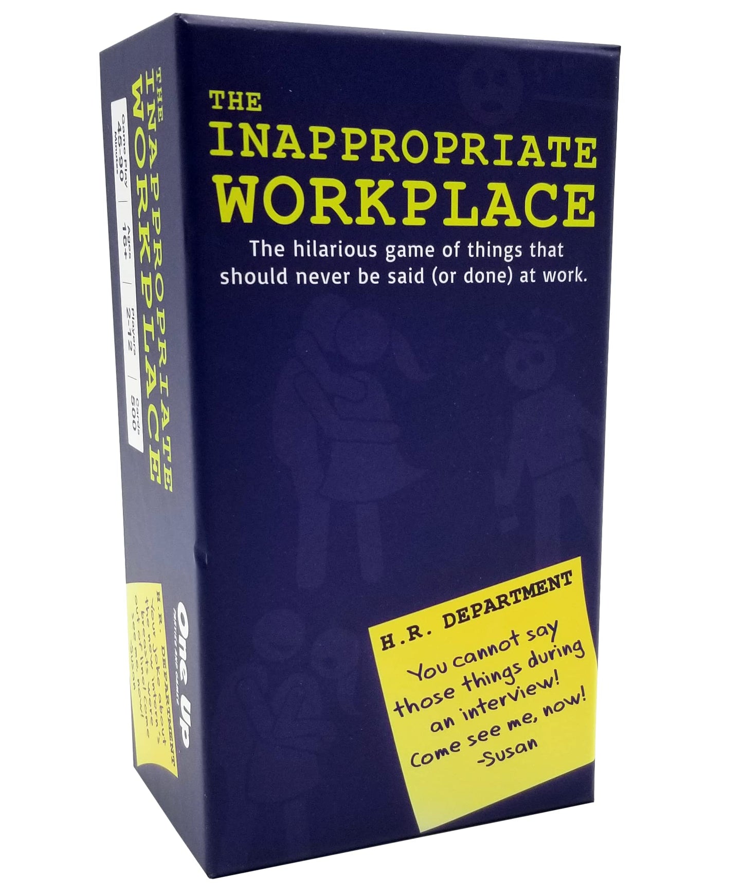 One Up Parties and Games The Inappropriate Workplace - New for 2021. The Hilarious Game of Things That Should Never be Said (or Done) at Work.