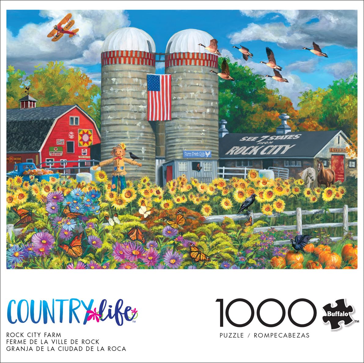 Buffalo Games - Rock City Farm - 1000 Piece Jigsaw Puzzle for Adults