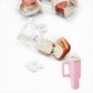 2Pcs Miniature Drink Cup & Toast Set - Realistic 1/12 Scale Dollhouse Tumbler with Detachable Lid & Straw, Pink, for DIY Dollhouse, Fairy Garden