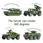 18 Pack Die-cast Military Vehicles Sets,6 Pack Assorted Alloy Metal Models Car Toys and 12 Pack Soldier Army Men, Mini Army Toy Tank,Panzer,Anti-Air