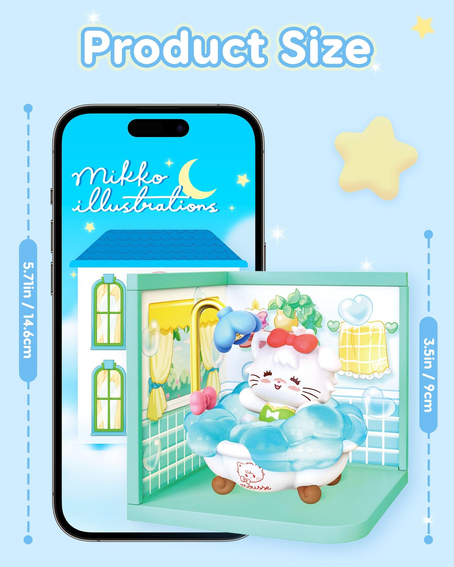 ROBOTIME Babies’ Little World Blind Box 1PC Surprise Kawaii Doll Action Figure Collectible Cute Desk Decor Random Art Toys Creative Gifts