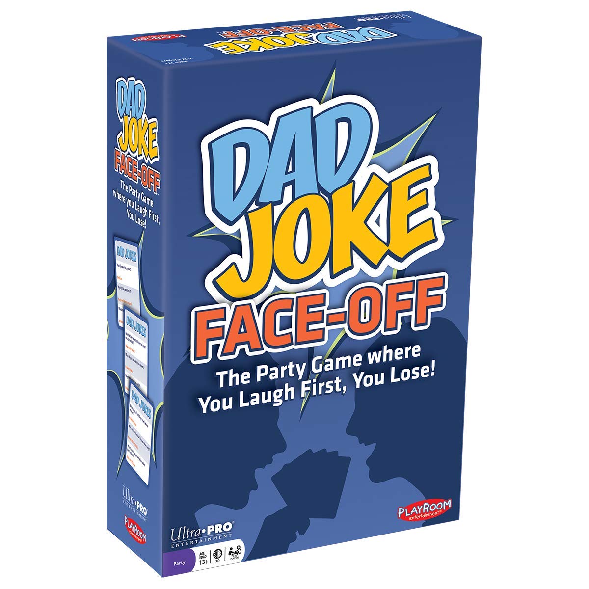 Dad Joke Face-Off - You Laugh First, You Lose, Funny Hilarious Family Party Game with 600 Jokes, Joke Challenge for 2-12 Players, Fast-Paced Laughter