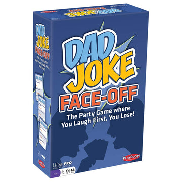 Dad Joke Face-Off - You Laugh First, You Lose, Funny Hilarious Family Party Game with 600 Jokes, Joke Challenge for 2-12 Players, Fast-Paced Laughter