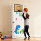 EZFXHD WTER Mini Basketball Hoop for Kids,Durable Wooden Over The Door Basketball Hoop Indoor,Mini Hoops with 4 Balls and Pump for Teens and Adults