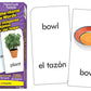 Trend Enterprises: Bilingual Around-The-Home Picture Words Skill Drill Flash Cards, Photos & Words, Exciting Way for All to Learn English and Espanol