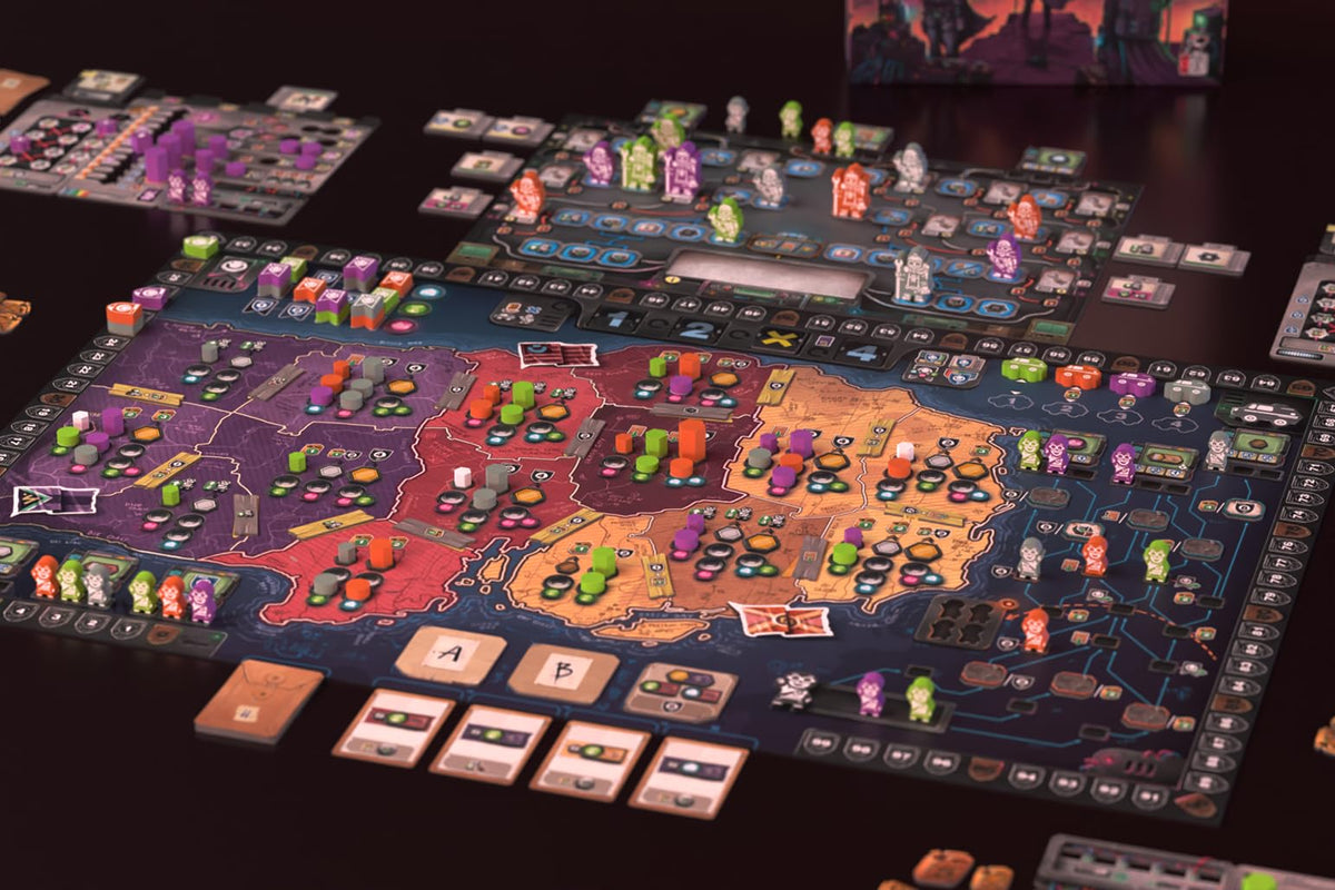 Devir - Phoenix New Horizon Board Game, PostApocalyptic Euro Strategy Game with Worker Placement & Engine Building for Adults & Teens, Age +14, 1-4