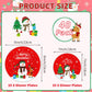40 Pcs Merry Christmas Paper Plates - Disposable Red Christmas Plates, Cute Snowman Xmas Tree Dinner Dessert Plate Tableware Kit for Winter Xmas Party