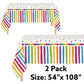 Oojami Rainbow Party Supplies Set - Serves 30 Guests Disposable Paper Plates, Cups & Napkins Colorful Birthday, Kids Party & Celebration Tableware
