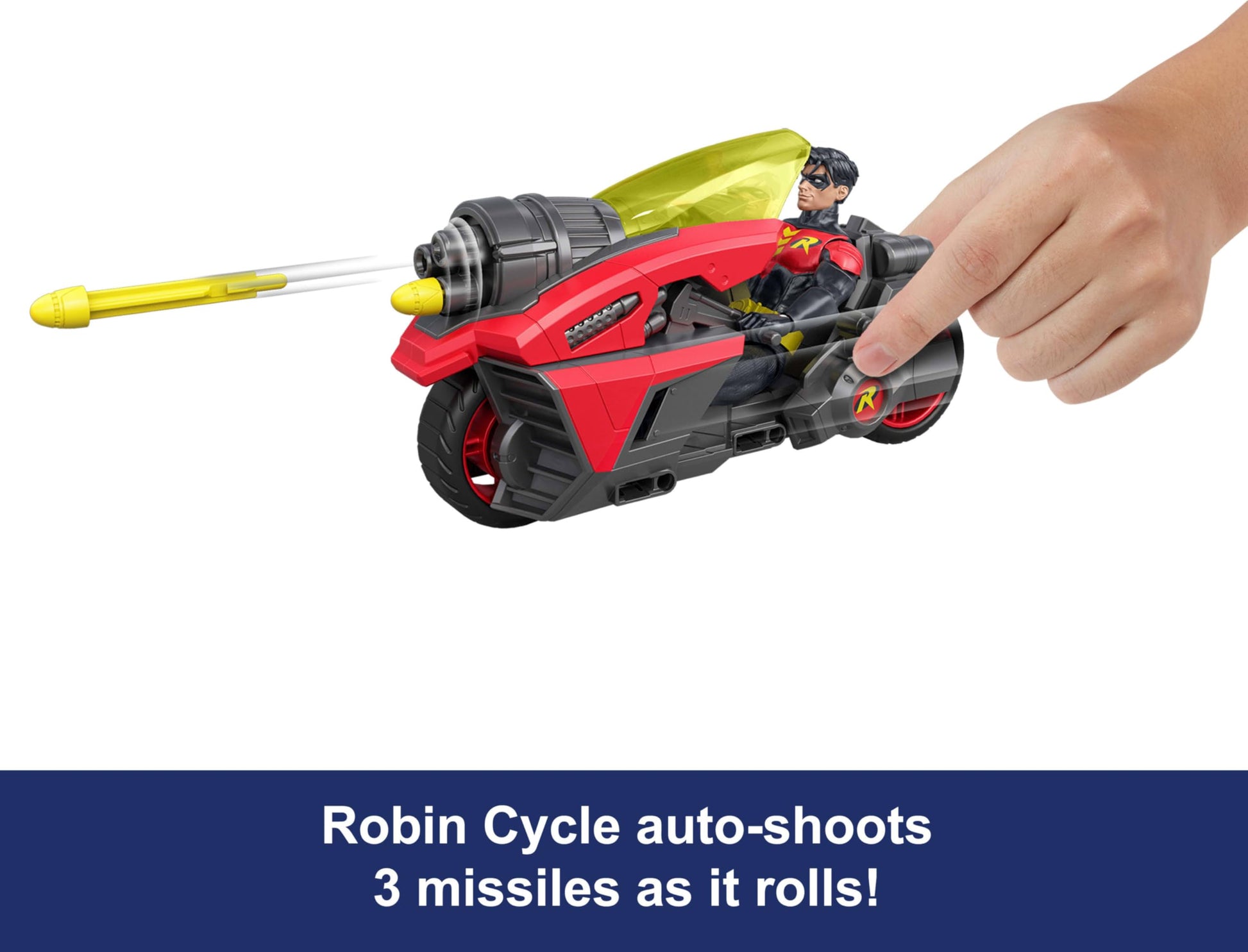 Mattel DC Premier 6.5in Robin Figure & Cycle Vehicle