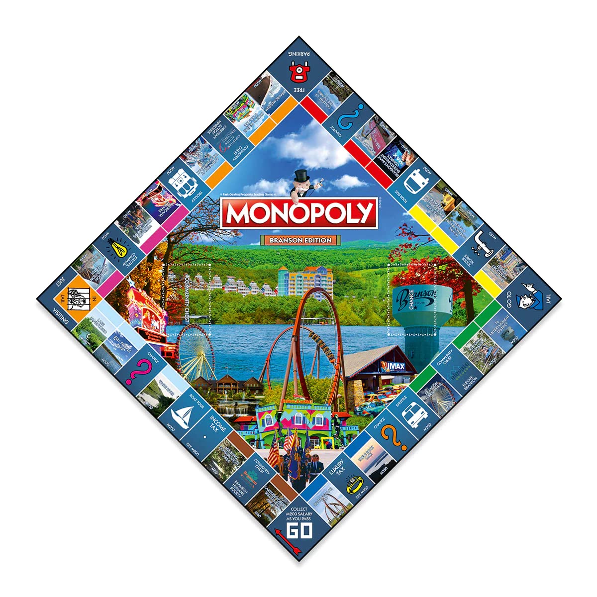 Monopoly Board Game Branson Edition: 2-6 Players Family Board Games for Kids and Adults, Board Games for Kids 8 and up, for Kids and Adults, Ideal