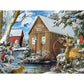 Bits and Pieces 50 Piece Puzzles for Adults - Alan Giana 3-Pack - 50 Extra Large Pieces 15" x 19" Jigsaw Puzzles, Rustic Country Scenes, No 2 Pieces