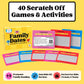 Happy Duo Family Dates 40 Scratch Off Cards - Summer Activities for Kids & Tween from Kids - Family Games for All Ages