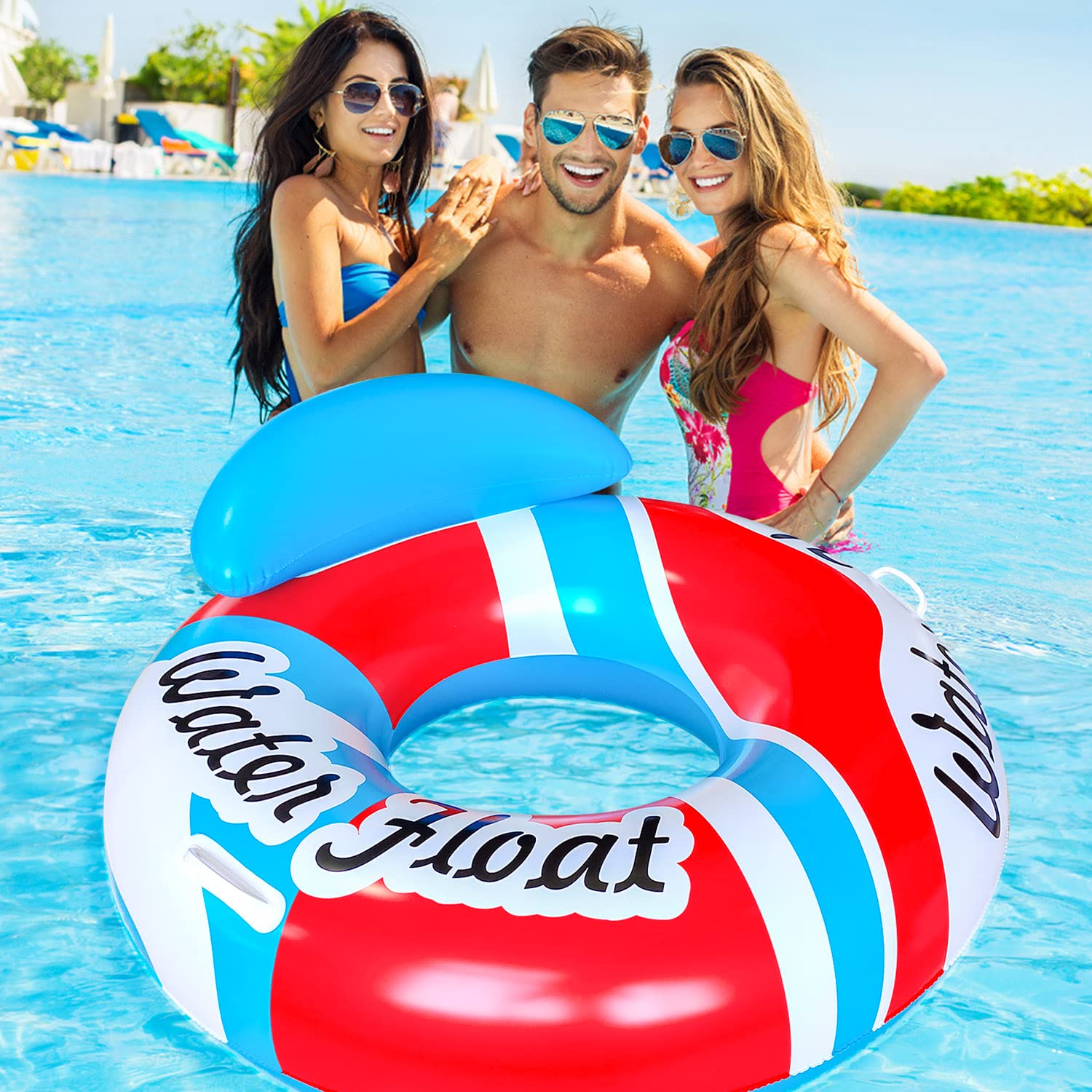 Pool Float for Adult, Adults Beach Floats,Inflatable Rafts Swimming Pool Air Sofa Floating Chair Bed,with Two Handles, Great for Chilling in The Pool.