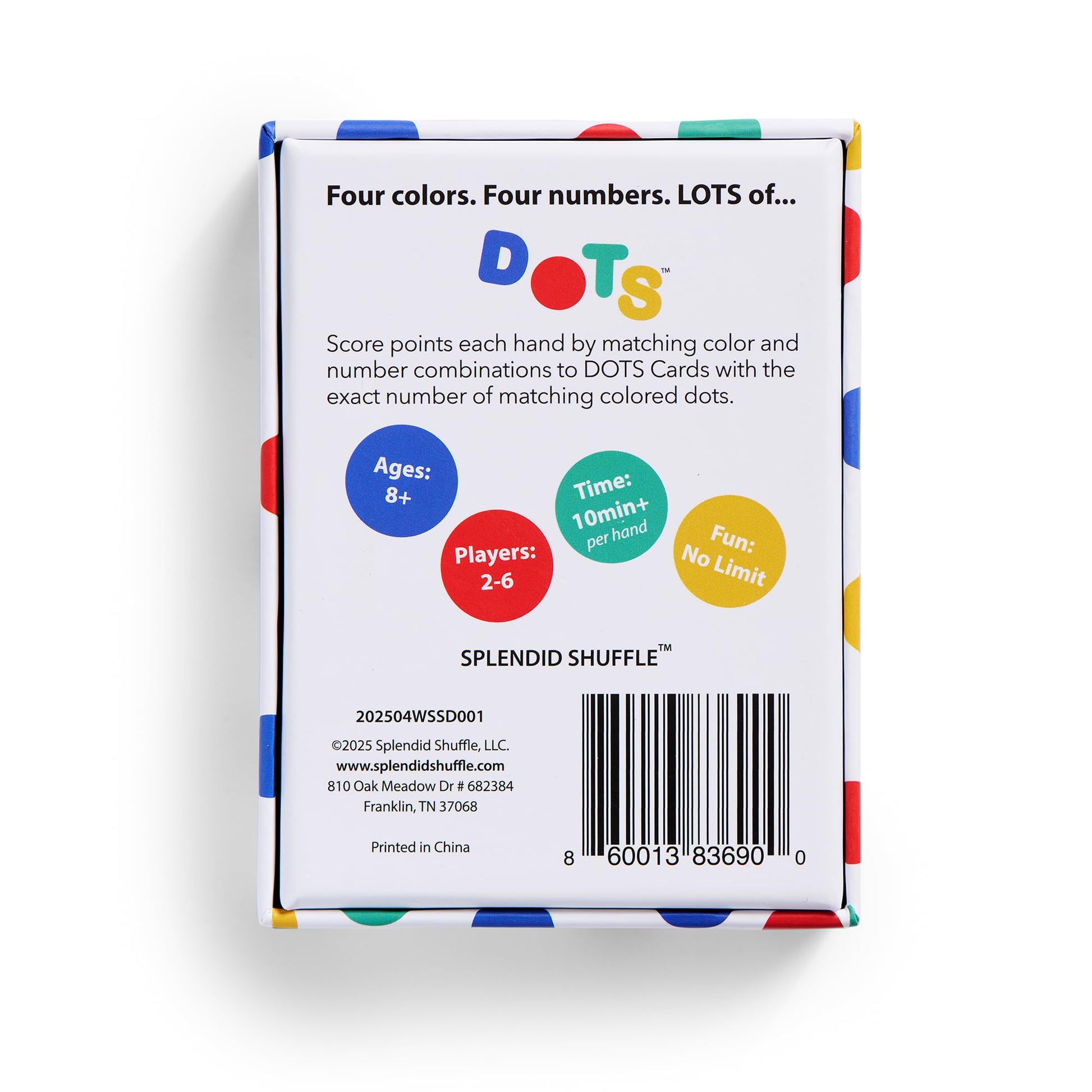 DOTS - A Delightfully Clever Rummy-Style Card Game for 2-6 Players