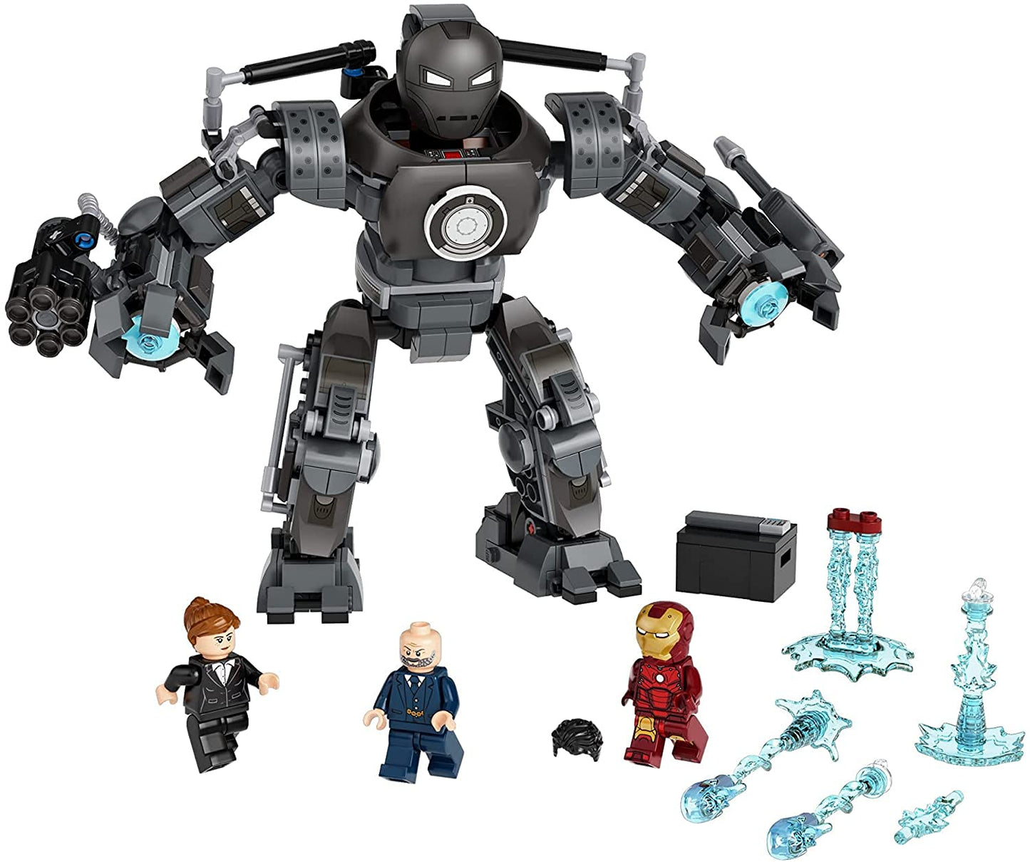 LEGO Marvel Iron Man Monger Mayhem Set 76190, Avengers Mech Building Toy, Action Figure, with Iron Man, Obadiah Stane and Pepper Potts Minifigures