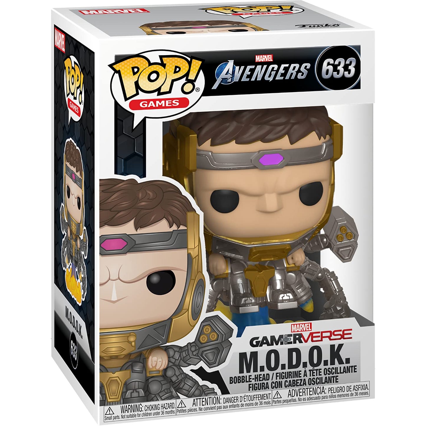 M.O.D.O.K.: Fun ko P o p ! Games Vinyl Figurine Bundle with 1 Compatible 'ToysDiva' Graphic Protector (633-47814 - B)