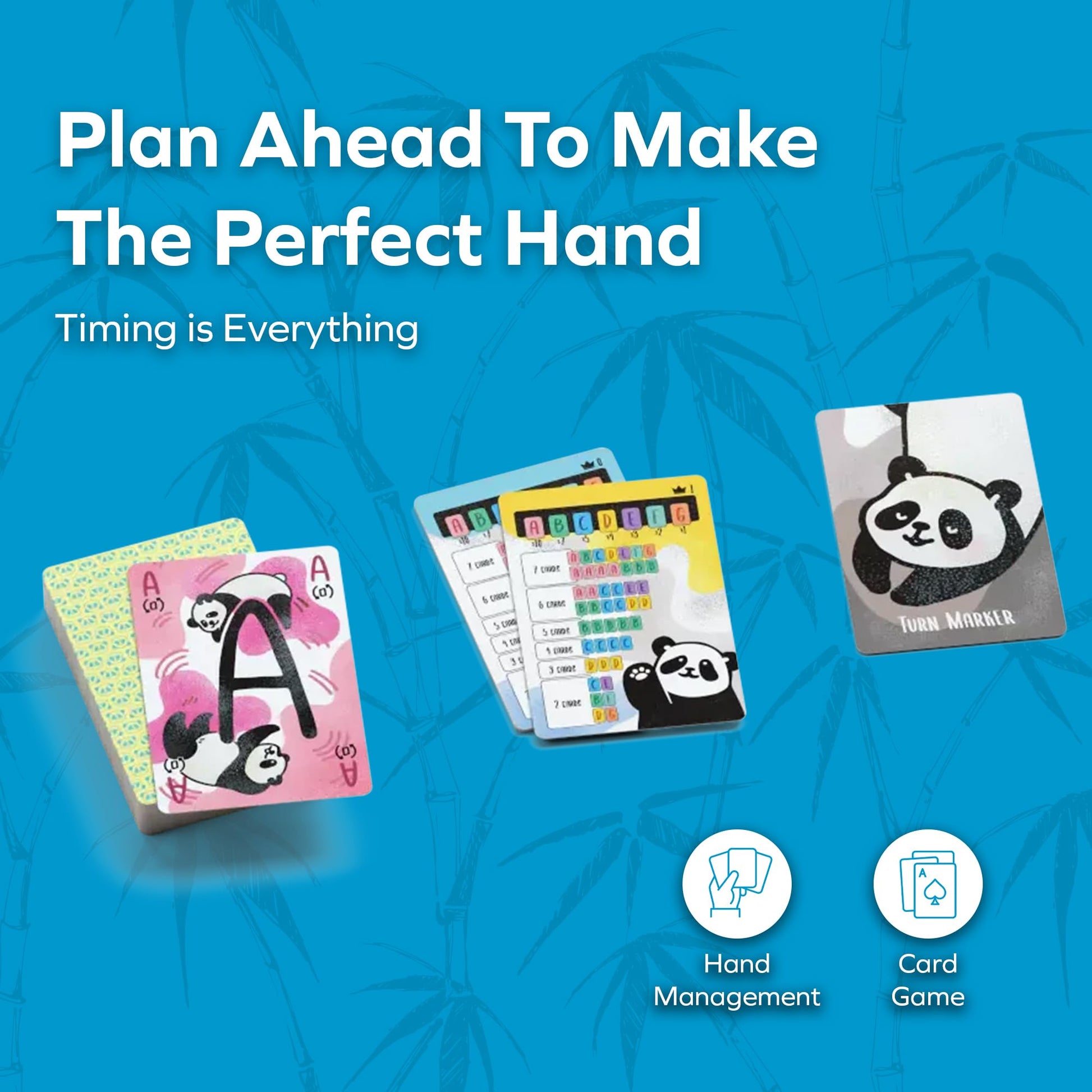 Allplay Panda Panda Board Game - Tiny Box Card Game for Adults and Families - Hand Management - Fits in Your Pocket! - 15 Minutes - 2 to 4 Players