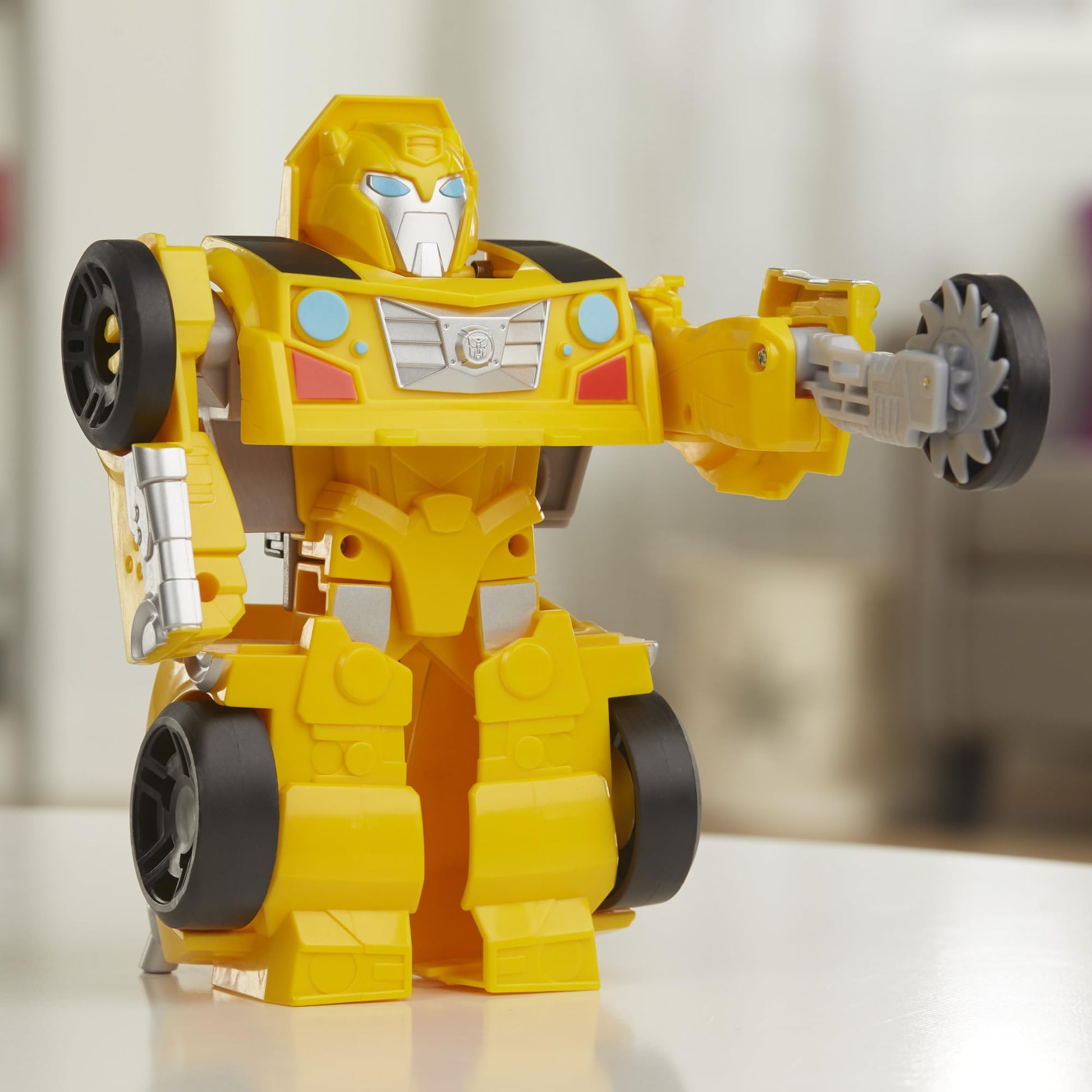 Transformers Rescue Bots Academy Bumblebee Converting Toy Robot, Playskool Heroes 6-Inch Collectible Action Figure Toy for Kids Ages 3 and Up (Amazon