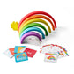 Chuckle & Roar - Rainbow Stacker - Tactile Learning - Stacking Toy - Preschool Fun - Silicone Toy