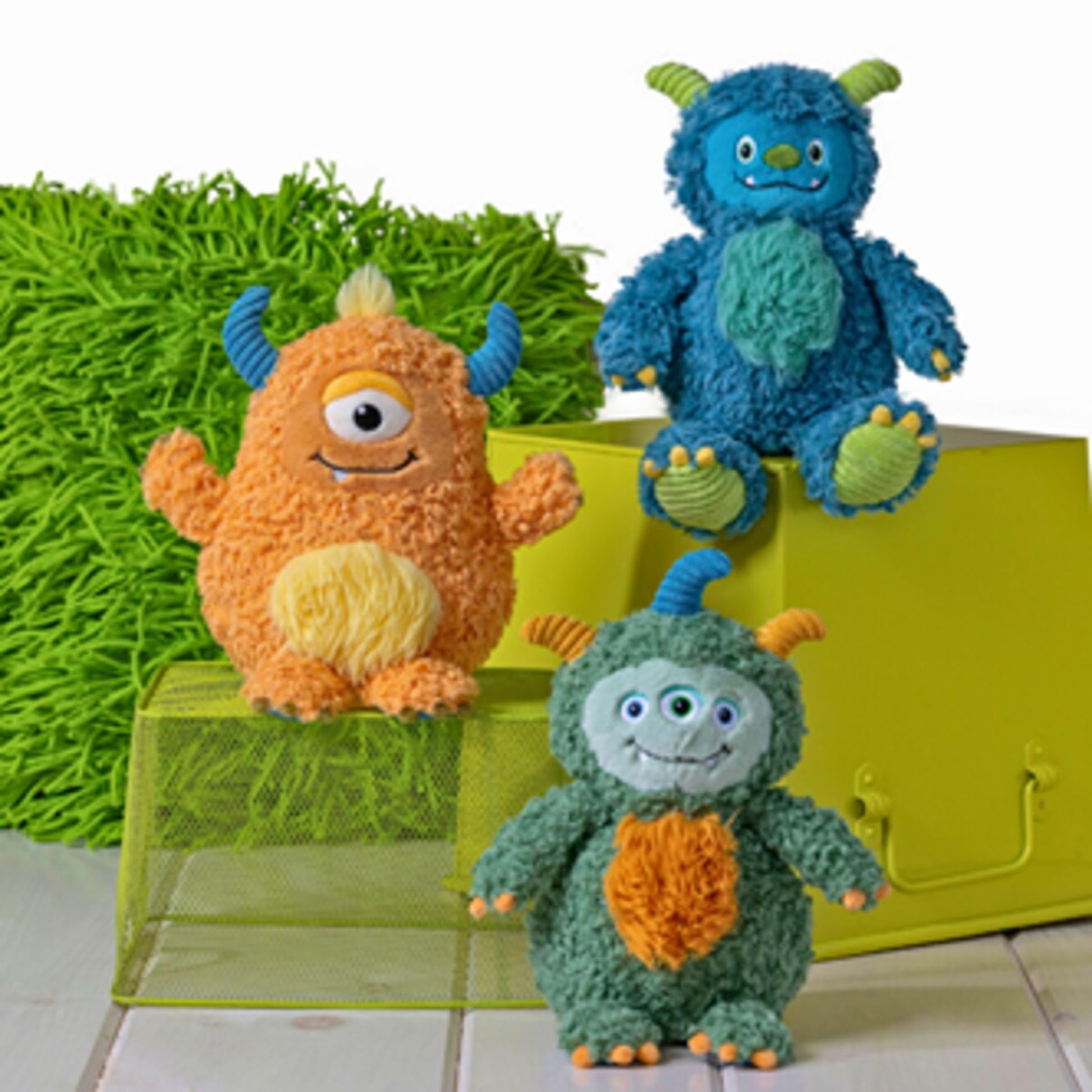Mary Meyer Stuffed Animal FabFuzz Plush Soft Toy, 12-Inches, Blink the Blue Monster