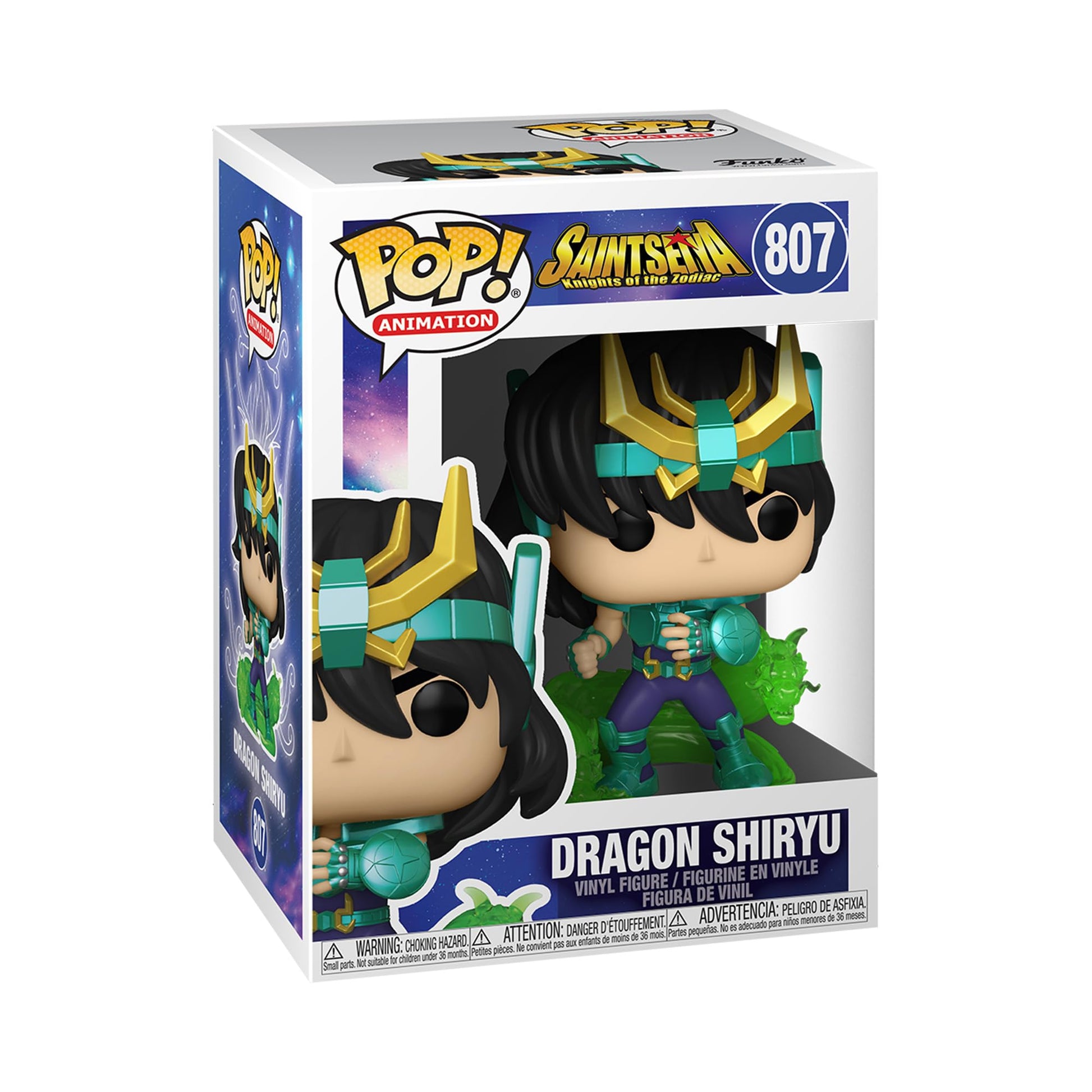 Funko Pop! Animation: Saint Seiya - Dragon Shiryu, Multicolor