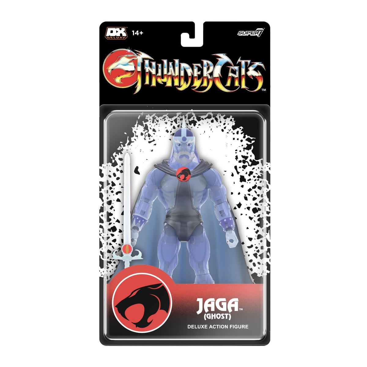 Super7 Deluxe Thundercats Ghost Jaga - 7" Thundercats Action Figure with Accessories - Classic Cartoon Collectibles and Retro Toys