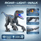 Remote Control Dinosaur Toy for Kids - RC Velociraptor Robot Dinosaur, Walking Robotic Dino with Lights & Roaring Sound, 2.4GHz Electronic Pet Dino
