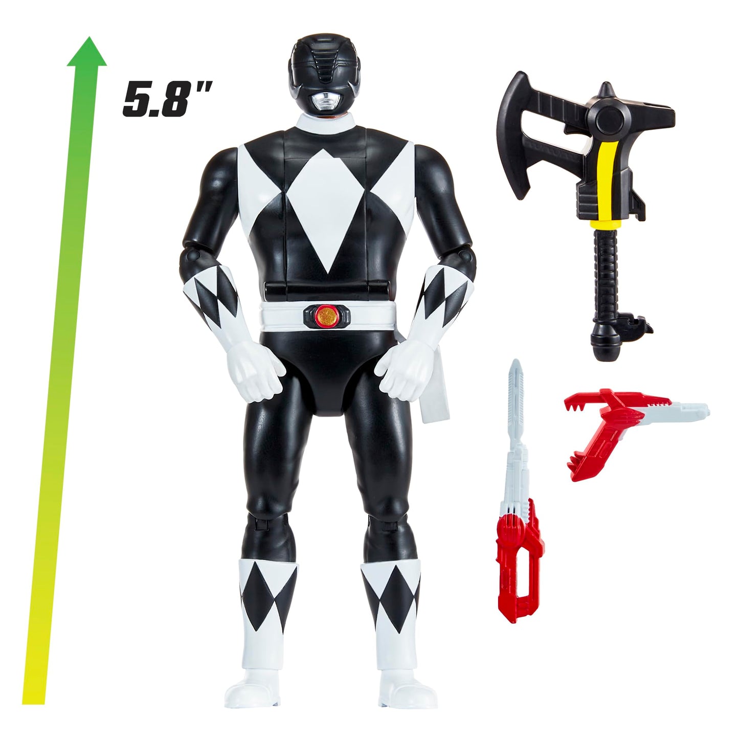 Power Rangers Mighty Morphin Re-Ignition - Auto-Morphin Black Ranger Action Figure by Playmates Toys
