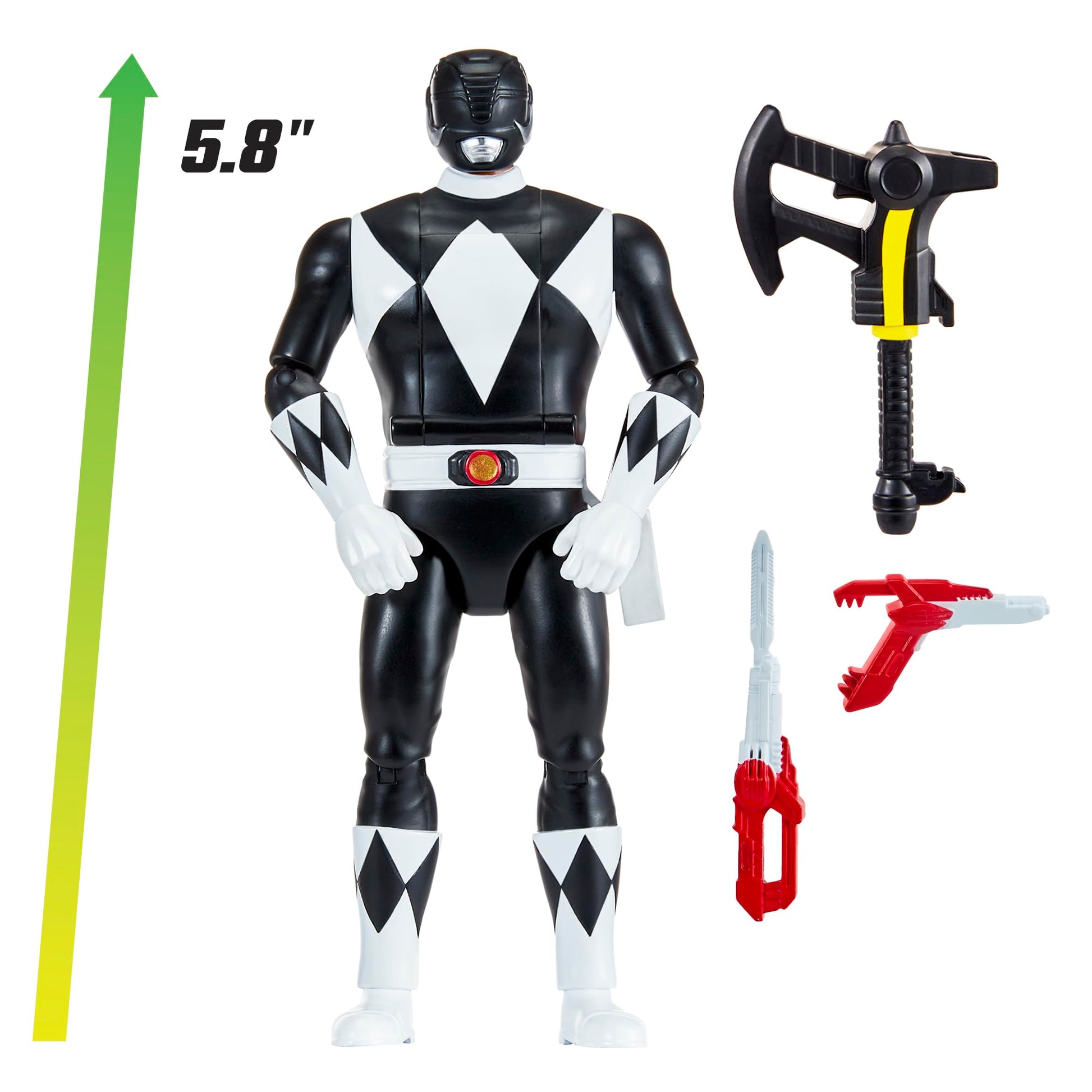 Power Rangers Mighty Morphin Re-Ignition - Auto-Morphin Black Ranger Action Figure by Playmates Toys