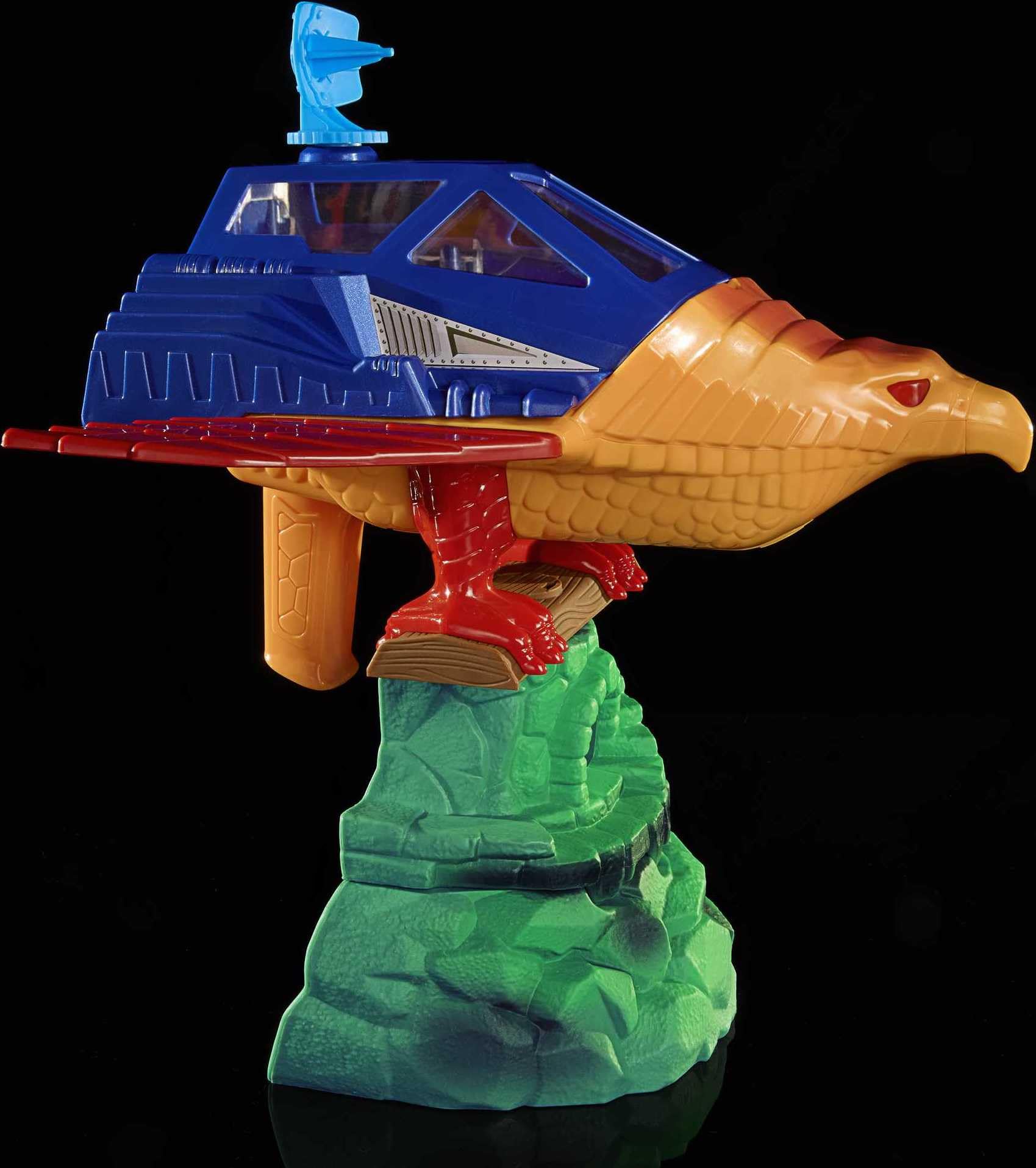 Masters of the Universe Origins Playset with Toy Plane & Accessories, Point Dread Mystical Outpost & Talon Fighter Jet, 5.5-inch Scale