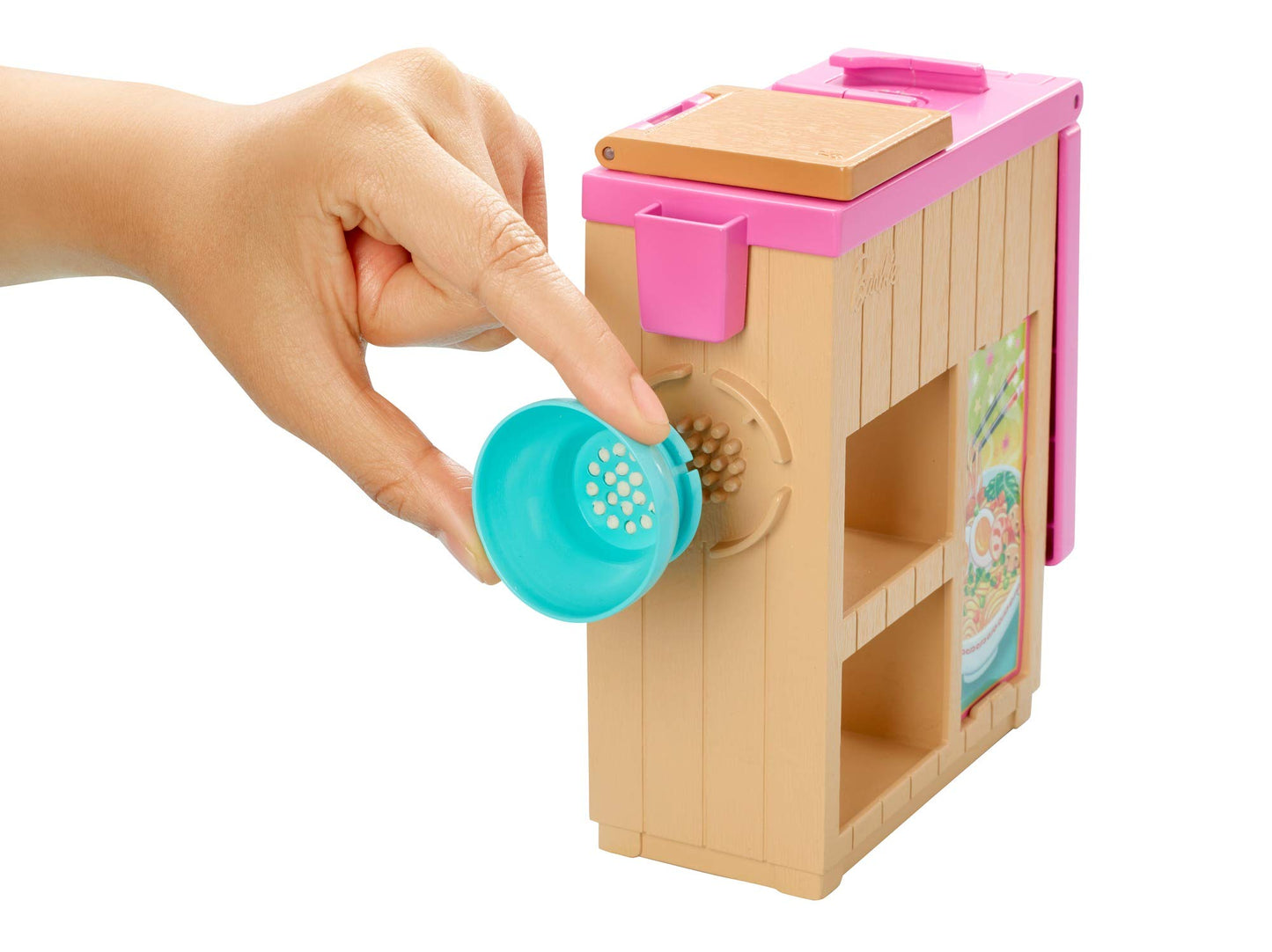 Barbie Noodle Bar Playset with Brunette Doll, Workstation and Accessories