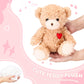 ABEARCAR Red Heart Teddy Bear Stuffed Animals,Soft Cute Teddy Bear Plushies Toy - Valentine's Day, Christmas for Kids Girlfriend