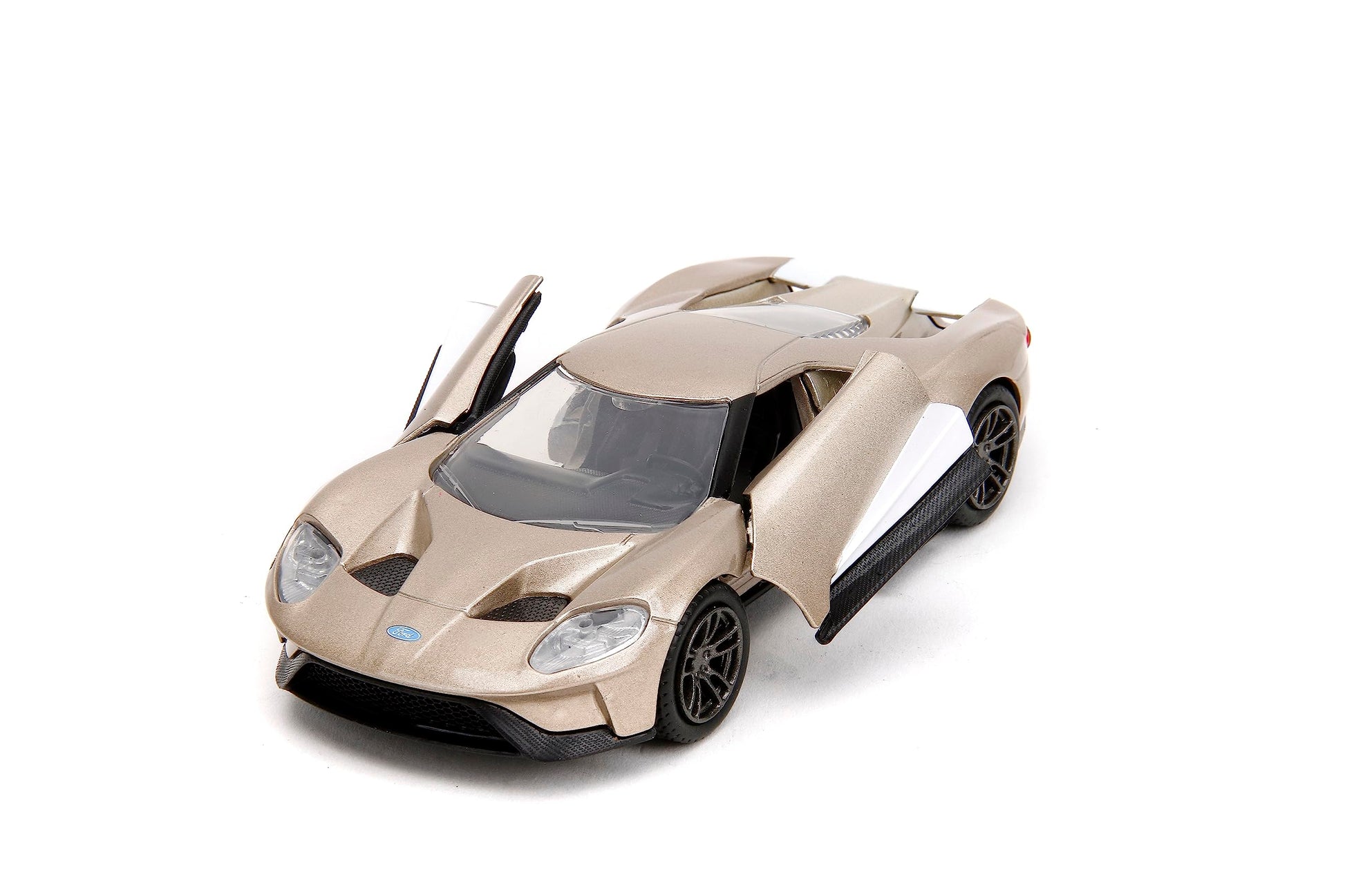 Jada Pink Slips 1:32 W1 2017 Ford GT Die-Cast Car, Toys for Kids and Adults(Metallic Gold)