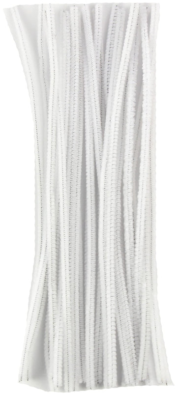 Touch of Nature Chenille Stems 6mmx12" 25/Pkg - White