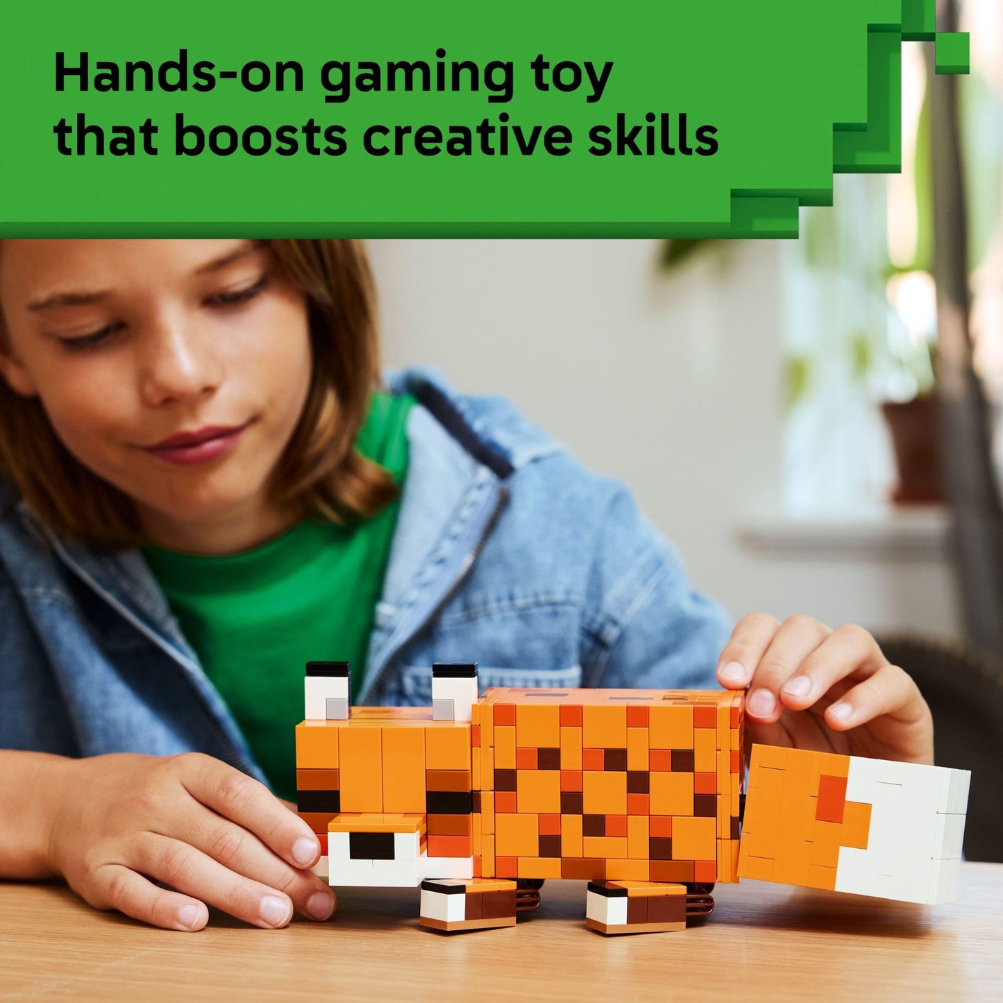 LEGO Minecraft The Fox Building & Pretend Play Toy for Boys & Girls - Poseable Video Game Character for Kids, Ages 10+ - Room Decor for Gaming Fans