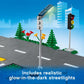 LEGO City Road Plates 60304 - Building Toy Set, Featuring Traffic Lights, Trees, Glow in The Dark Bricks, Combine City Series Sets, Great Gift