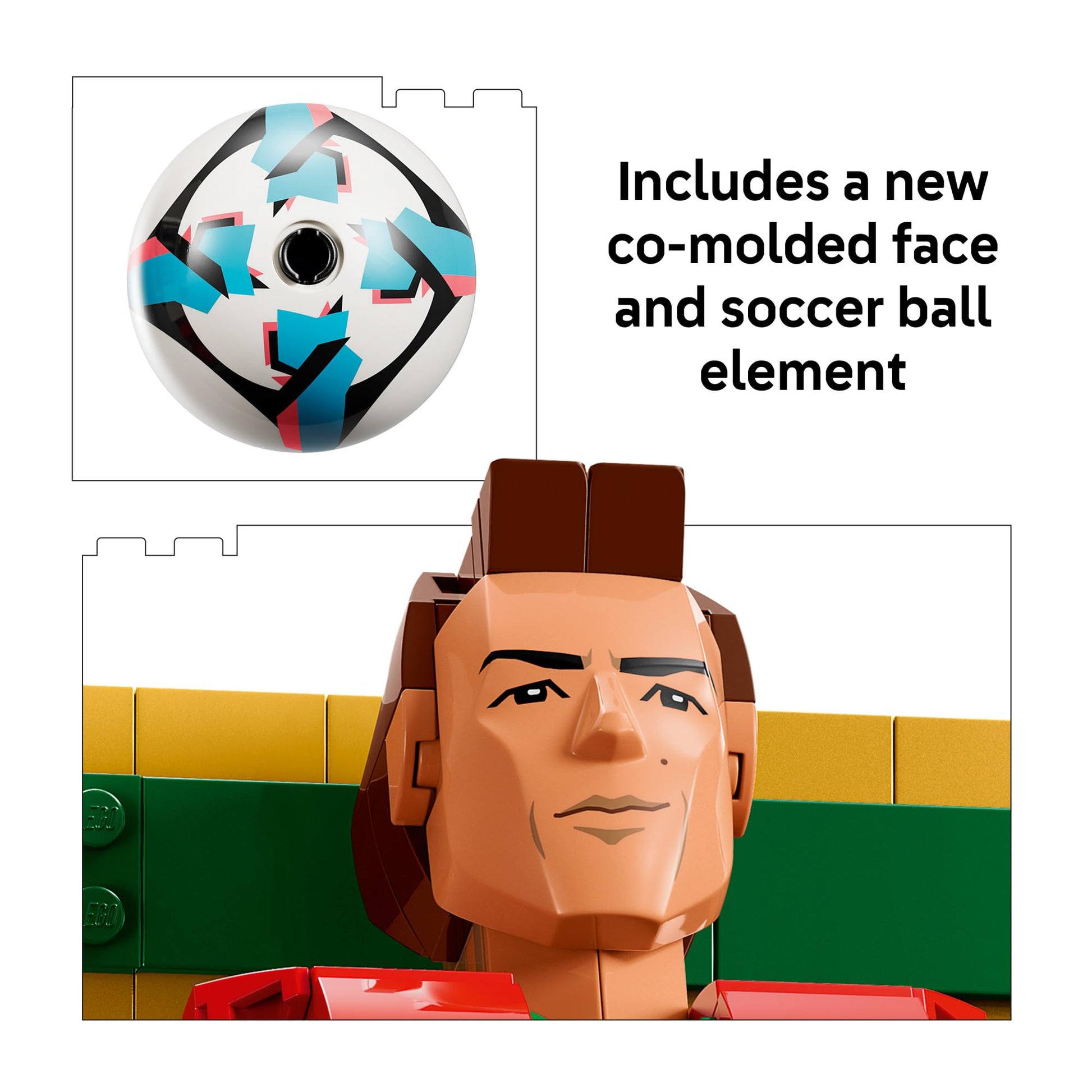 LEGO Editions Cristiano Ronaldo - Soccer Legend - Building Set for Boys & Girls, Ages 12+ - Collectible Soccer Gift with Plaque - Kids Bedroom or
